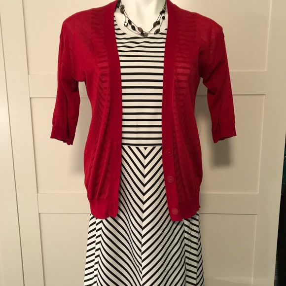 {BOGO} Pixley Striped Fit and Flare Dress - Picture 2 of 8